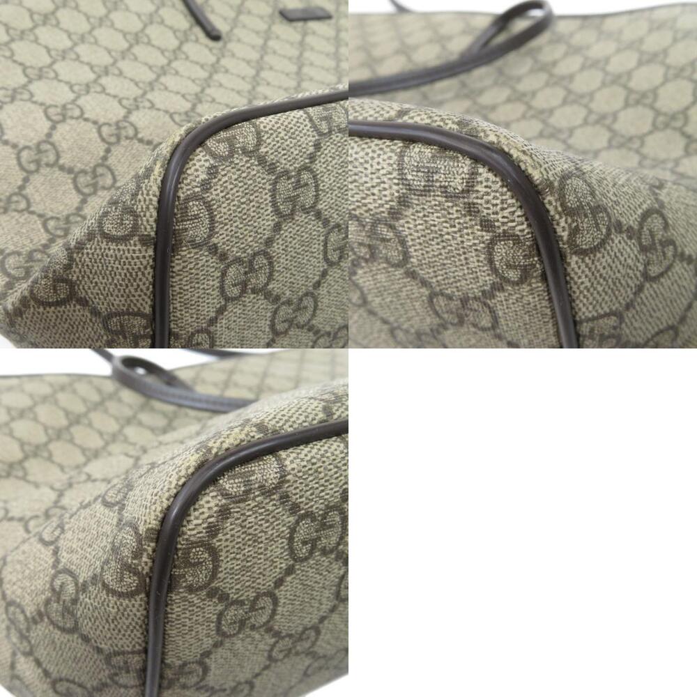 Gucci Brown Tote Supreme GG Canvas beige canvas Bag monogram - Picture 10 of 11